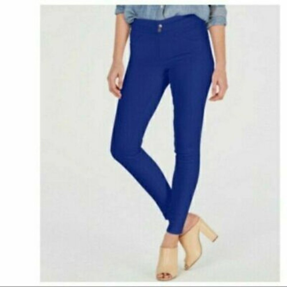 HUE Womens Original Smoothing Denim Leggings Blue